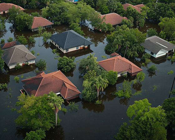 Houses After a Flood